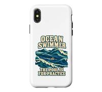 Custodia per iPhone X/XS Ocean Swimmer La piscina è per la pratica in acque libere