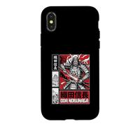 Custodia per iPhone X/XS Oda Nobunaga Samurai Signore della guerra giapponese Sengoku