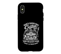 Custodia per iPhone X/XS Odins Raven Pubblica messaggi personalizzati Rune saggezza