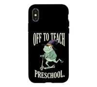 Custodia per iPhone X/XS Off To Teach Preschool Asilo Nido Educatore