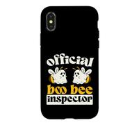 Custodia per iPhone X/XS Official Boo Bee Inspector Halloween Humor Funny Ghost