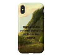 Custodia per iPhone X/XS Ogni piccolo passo verso il tuo sogno