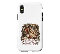 Custodia per iPhone X/XS Oh Vieni, lasciaci adorare il presepe