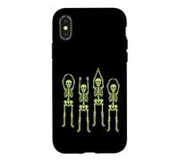 Custodia per iPhone X/XS Ohio Skeleton Halloween Retro Vintage Aesthetic Graphic
