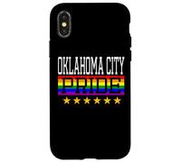 Custodia per iPhone X/XS Oklahoma City Pride Gay Lesbiche Queer LGBT Bandiera Arcobaleno