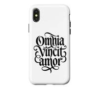 Custodia per iPhone X/XS Omnia Vincit Amor Latin Love conquista tutti