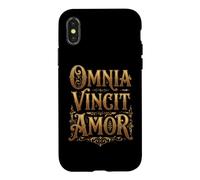 Custodia per iPhone X/XS Omnia Vincit Amor Tutto è conquistato dall'amore