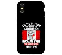 Custodia per iPhone X/XS On The Eighth Day God Created The Canadian Pride Heroes