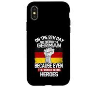 Custodia per iPhone X/XS On The Eighth Day God Created The German Pride Heroes