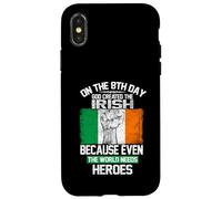 Custodia per iPhone X/XS On The Eighth Day God Created The Irish Pride Heroes