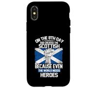 Custodia per iPhone X/XS On The Eighth Day God Created The Scottish Pride Heroes