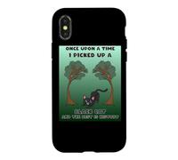 Custodia per iPhone X/XS Once upon a time i picked up a black catat the rest is story