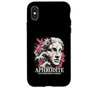 Custodia per iPhone X/XS Onde estetiche della dea greca di Afrodite Statua Vaporwave