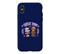 Custodia per iPhone X/XS Only You Cute Smokey Bear & Hiking Signposts