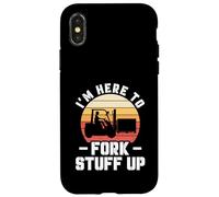 Custodia per iPhone X/XS Operatore del carrello elevatore Il conducente del carrello elevatore Sono qui per la roba