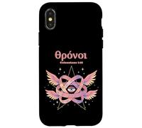 Custodia per iPhone X/XS Ophanim Thrones Biblicamente accurato Angelcore ebraico Angelcore