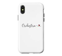 Custodia per iPhone X/XS Orchestra Cuore Tipografia Regalo