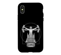 Custodia per iPhone X/XS Organo a canne da ballo Da Vinci Organista Vintage