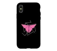 Custodia per iPhone X/XS Origami Farfalla come fresco Forma