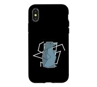 Custodia per iPhone X/XS Origami pinguino