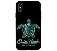 Custodia per iPhone X/XS Outer Banks Mandala Turtle Spiaggia tropicale della Carolina