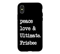 Custodia per iPhone X/XS Pace Love & Ultimate Frisbee | Flying Disk Golf