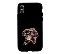 Custodia per iPhone X/XS Padel Bear Occhiali da sole Action Player