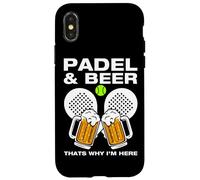 Custodia per iPhone X/XS Padel & Beer divertente padel ball giocatore