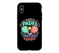 Custodia per iPhone X/XS Padel Divertente E Sorrisi - Padel Tennis