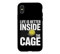 Custodia per iPhone X/XS Padel Doppio Life Is Better Inside The Cage Padel