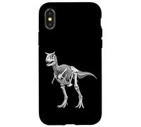 Custodia per iPhone X/XS Paleontologia Dinosauro Carnotauro Scheletro Cornuto