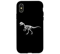 Custodia per iPhone X/XS Paleontologia Dinosauro Dilofosauro Scheletro Crestato