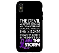 Custodia per iPhone X/XS Pancreatic Cancer Warriors I Am The Storm And I Will Survive