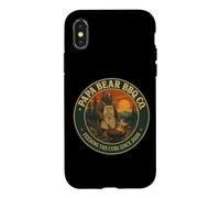 Custodia per iPhone X/XS Papà Bear BBQ dà da mangiare ai cuccioli dal 2026 Patch Father New Dad