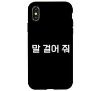 Custodia per iPhone X/XS Parla con me." Divertente parola in lingua coreana Hangul