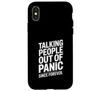 Custodia per iPhone X/XS Parlare di persone fuori dal panico da sempre