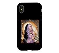 Custodia per iPhone X/XS Pastello Goth Creepy Carino Kawaii Coquette Cristiano Religioso