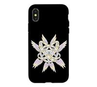 Custodia per iPhone X/XS Pastello Ophanim Biblicamente Accurato Angelo Stained Glass Art