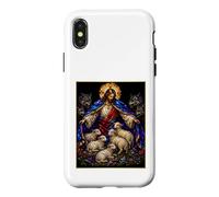 Custodia per iPhone X/XS Pastore e protettore Gesù difende le pecore dall'arte dei lupi