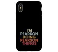 Custodia per iPhone X/XS Pearson Name Pearson Personalized Name First Given