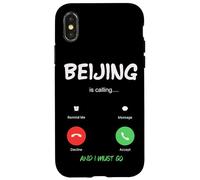 Custodia per iPhone X/XS Pechino chiama e devo andare in Cina in viaggio