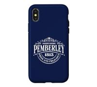 Custodia per iPhone X/XS Pemberley Derbyshire Orgoglio e pregiudizio Jane Austen College