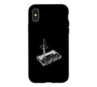 Custodia per iPhone X/XS Penna per riavvolgimento a cassetta The Analog Age Nostalgia