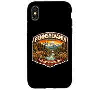 Custodia per iPhone X/XS Pennsylvania The Keystone State Souvenir Memorabilia dei visitatori