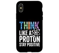 Custodia per iPhone X/XS Pensa come una scienza positiva per rimanere protone