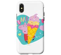 Custodia per iPhone X/XS Peppa Pig Yum Ice Cream