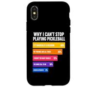 Custodia per iPhone X/XS Perché non riesco a smettere di giocare a Pickleball Reasons