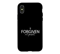 Custodia per iPhone X/XS Perdonare Non È Perfetto Dio Gesù Cristo Salvatore Cristiano