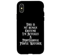 Custodia per iPhone X/XS Philanthropist People Watcher Costume For Creepy Guys