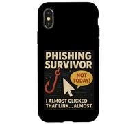 Custodia per iPhone X/XS Phishing Survivor Tee Divertente Cyber Security Awareness Gee